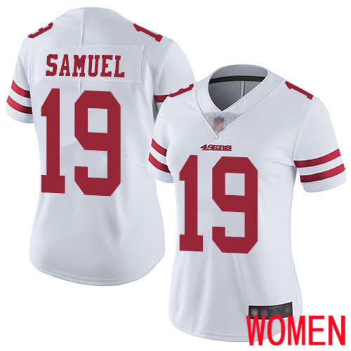 San Francisco 49ers Limited White Women Deebo Samuel Road NFL Jersey #19 Vapor Untouchable